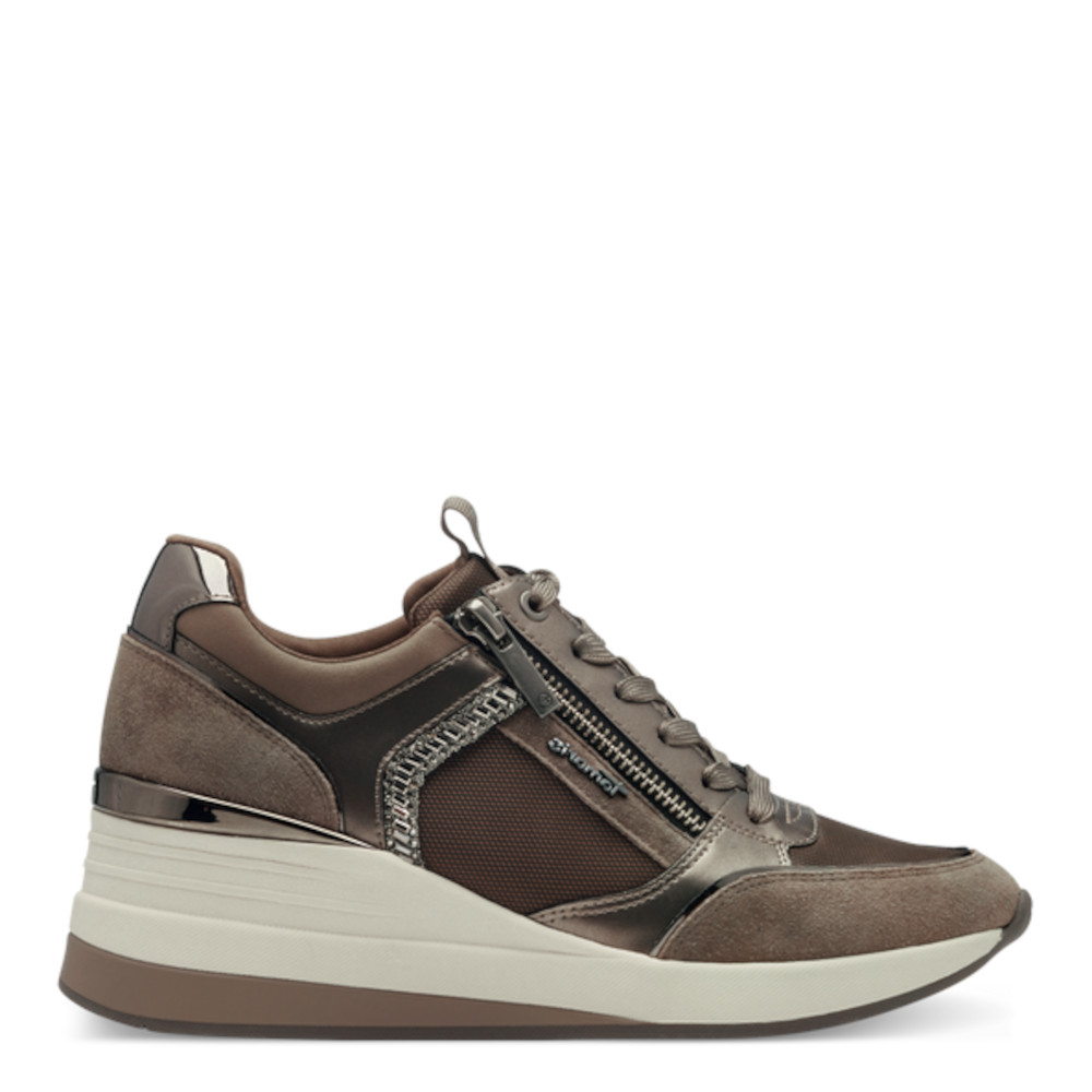 SNEAKERS ΔΕΡΜΑ TAUPE TAMARIS T1TA2370328