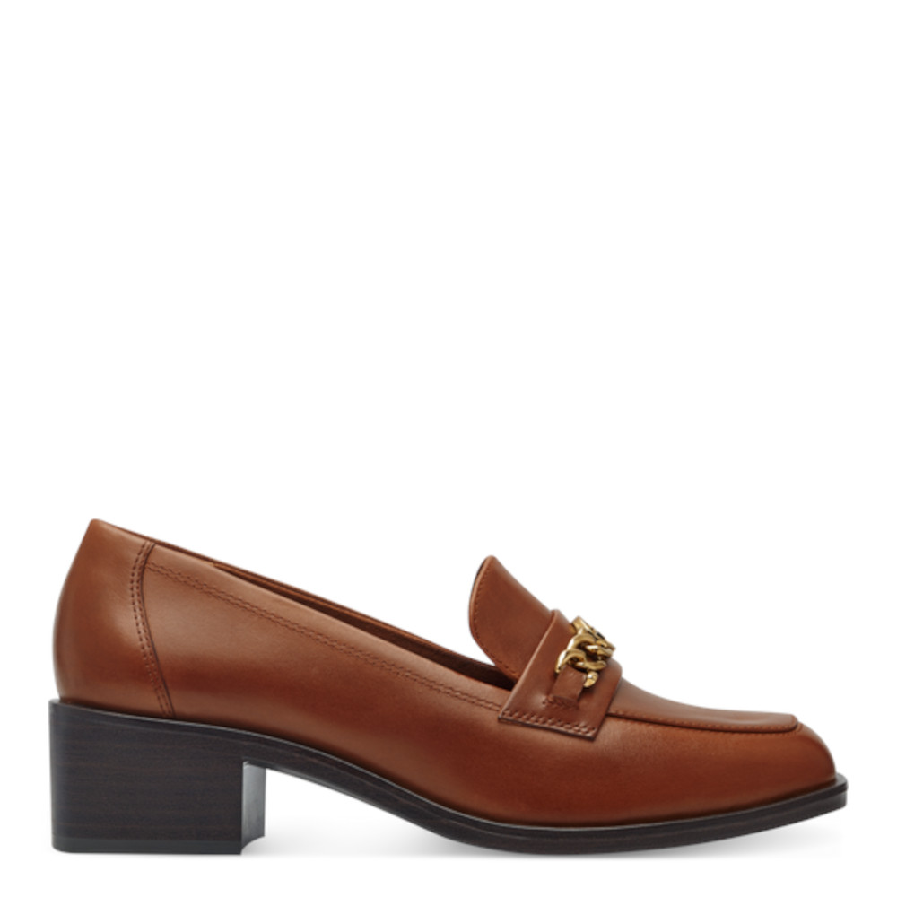 LOAFERS ΔΕΡΜΑ COGNAC TAMARIS T1TA2431851