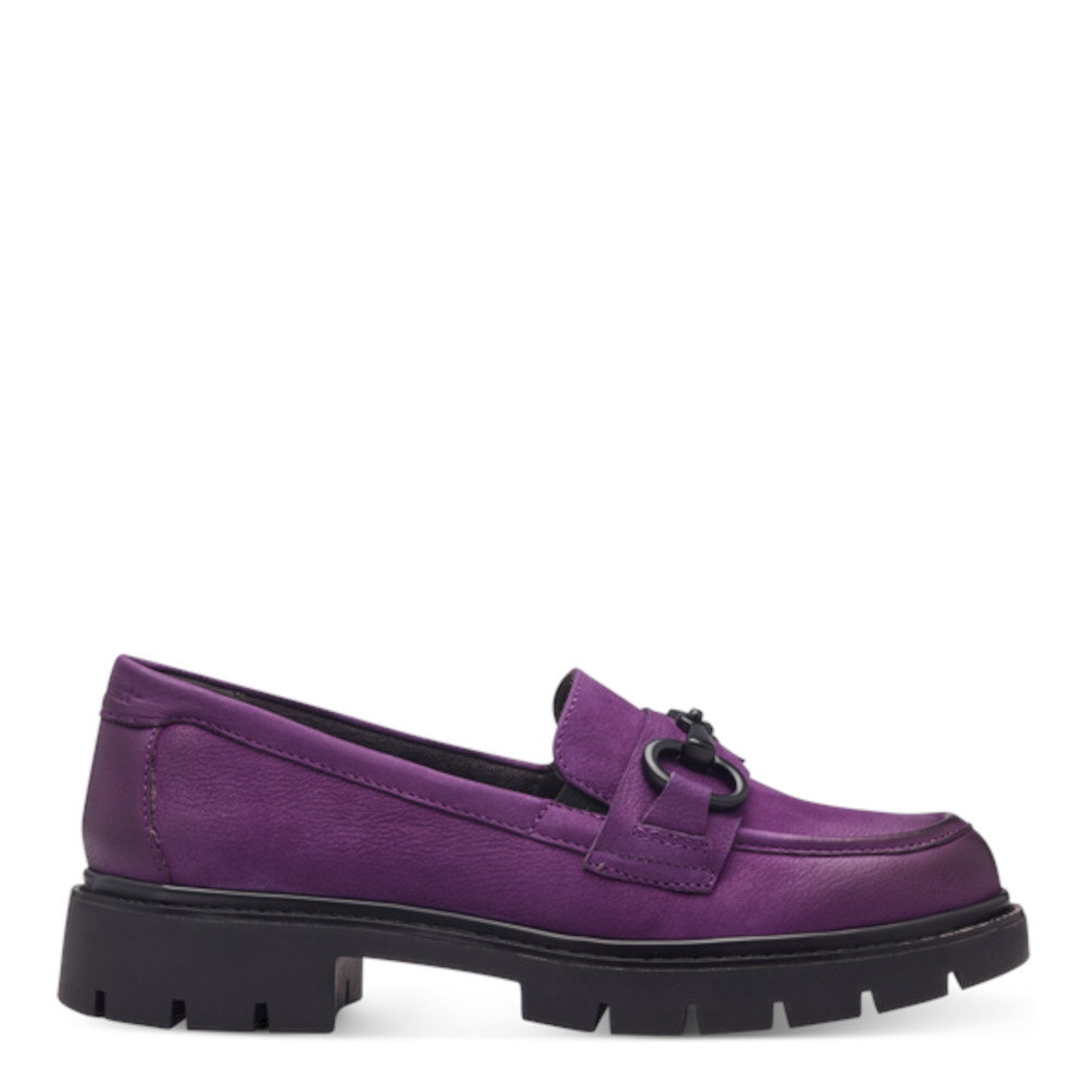 LOAFERS ΔΕΡΜΑ ΜΩΒ TAMARIS COMFORT T1TAS8431513