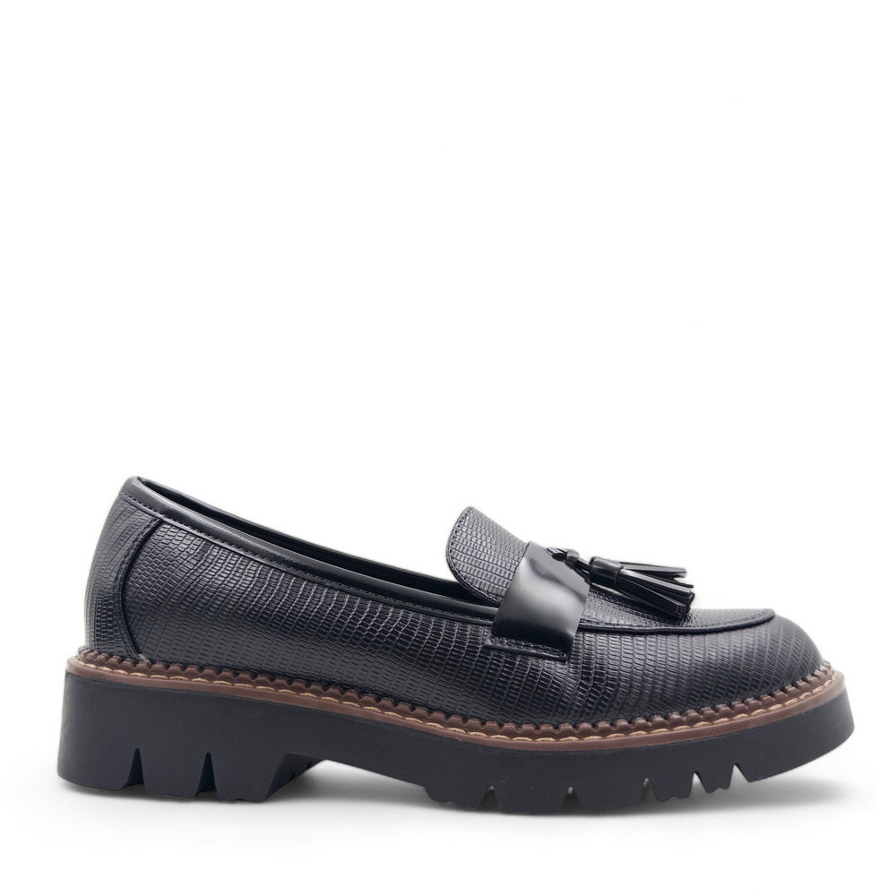 LOAFERS ΜΑΥΡΟ VIA DOS T1VD2207702