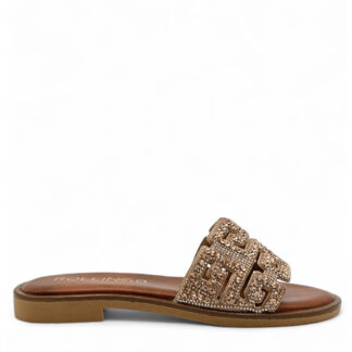 FLAT ΔΕΡΜΑ ΡΟΖ ΧΡΥΣΟ ROLLING STEPS U4BF200979