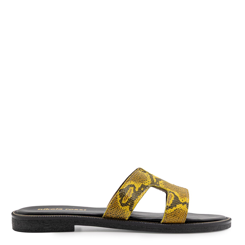 FLAT ΔΕΡΜΑ ΚΙΤΡΙΝΟ NIKOLA ROSSI U4EL1523134