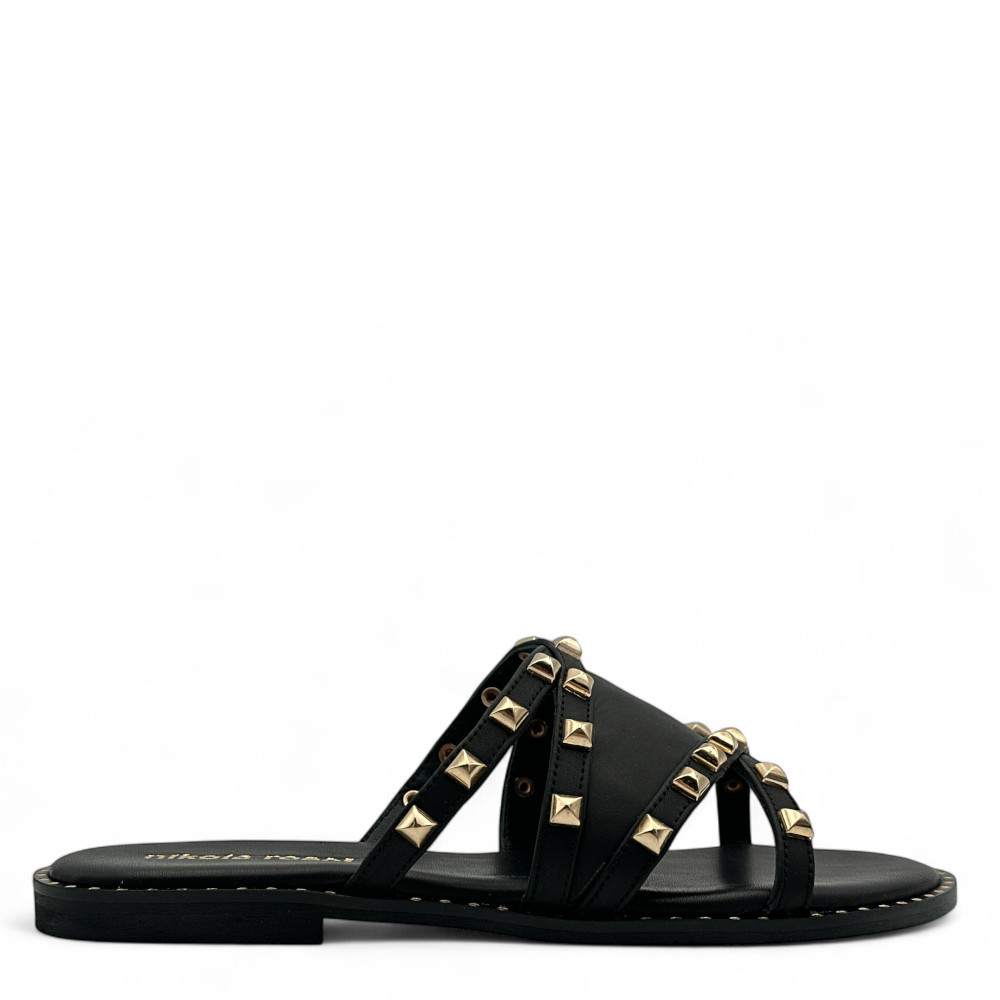 FLAT ΔΕΡΜΑ ΜΑΥΡΟ NIKOLA ROSSI U4EL2443902