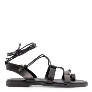 FLAT ΔΕΡΜΑ ΜΑΥΡΟ BAROQUE U4BQ114902