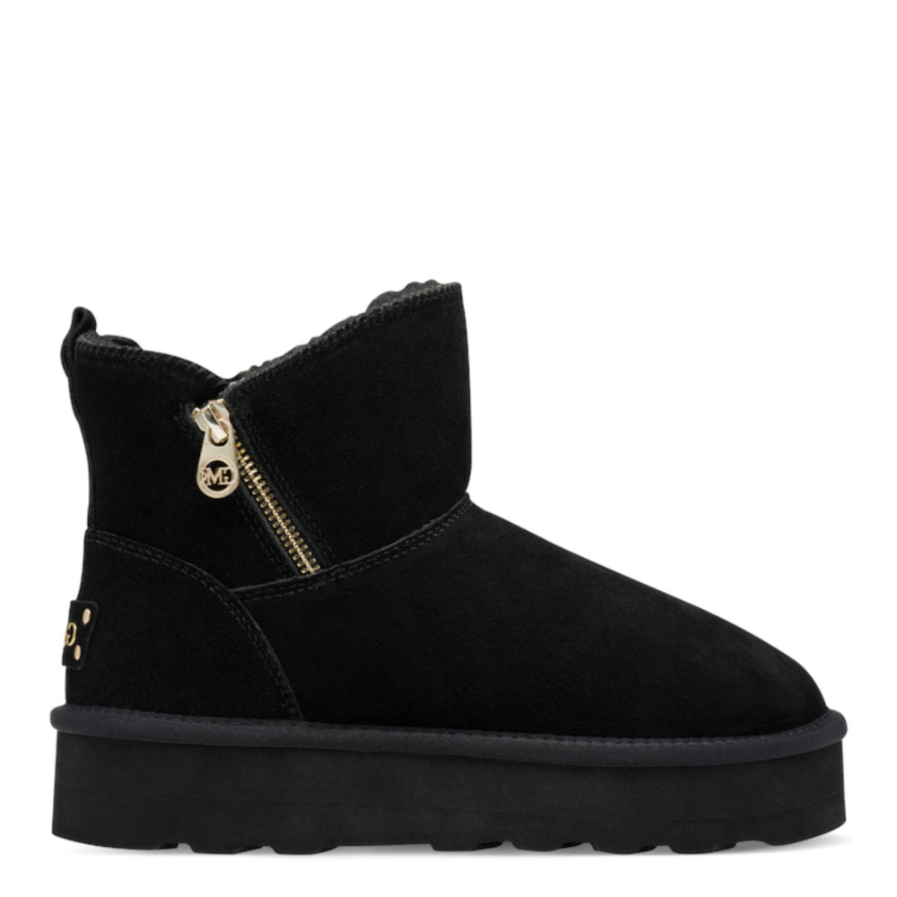 ANKLE BOOTS ΚΑΣΤΟΡΙ ΔΕΡΜΑ ΜΑΥΡΟ MARCO TOZZI V3MT8648002